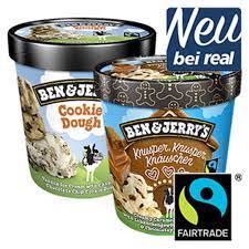 Zuerst decken wir mit guter alter schokolade und unwiderstehliche vanille alle grundlagen ab und gehen dann einen schritt weiter, indem wir mit knapp 20 sorten jede eisschüssel da draußen zufriedenstellen. Ben Jerry S Eiscreme Versch Sorten Ausgenommen Vegane Sorten Jeder 500 Ml Becher Von Real Ansehen
