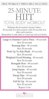25 Minute Total Body Hiit With Free Workout Download Jill Conyers Total Body Workout Hiit Hiit Workout