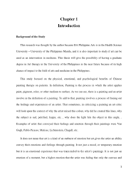 Oct 07, 2020 · a lot of thought goes into the selection of qualitative research topics in order to make an outstanding research paper. Example Of Chapter 1 And Review Of Related Literature Art Therapy Psychotherapy