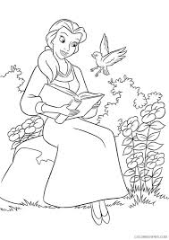 Great coloring page for kids to learn colors by kidzmagic. Belle Coloring Pages For Kids Coloring4free Coloring4free Com