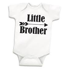 Amazon Com Little Brother Shirt Baby Boy Outfits 0 3 Months White Clothing Shoes Jewelry