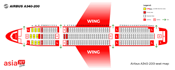 Asiajet Link A340 200 Seat Map Asiajet Airways Corporate