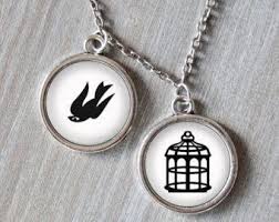Bioshock Bird Or Cage Bioshock Bioshock Infinite Bioshock Necklace Gaming Jewelry Bird And Cage Necklace Geeky Caged Necklace Star Trek Necklace Necklace