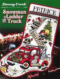 Maybe you would like to learn more about one of these? Stoney Creek Snowman Ladder Truck Cross Stitch Pattern 123stitch