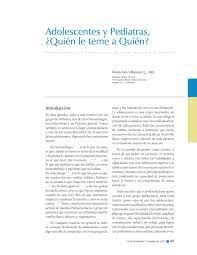Adolescentes Y Pediatras Quien Le Teme A Quien By Sociedad Colombiana De Pediatria Issuu