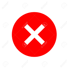 Cross Sign Element. Red X Icon Isolated On White Background. Simple Mark  Graphic Design. Round Shape Button For Vote, Decision, Web. Symbol Of  Error, Check, Wrong And Stop, Failed. Illustration Stock Photo,