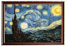 This linen puzzle is the perfect gift for any puzzle lover! Genrc 1000 Piece Jigsaw Puzzle The Starry Night By Vincent Willem Van Gogh Jigsaw Puzzles For Kids Adult Teens Reduced Pressure Toy 1000 Piece Jigsaw Puzzle The Starry Night