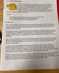 Clil lessons don't only provide the context for learning, but they do it naturally. Solved The Lesson Of The Kaibab Introduction The Environ Chegg Com