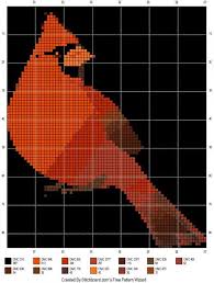 Free Cross Stitch Pattern Cardinal Bird Free Cardinal Cross Stitch Paterns Cross Stitch Bird Cross Stitch Nature Cross Stitch
