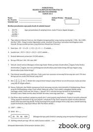 Soal persiapan olimpiade ipa sd tingkat kecamatan 1. Pembahasan Contoh Soal Olimpiade Matematika Sd Pdf Free Download
