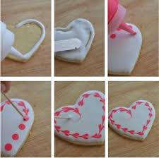 Sugar Cookie Hearts With Easy Royal Icing Recipe Cookie Decorating Party Cookie Decorating Valentines Day Cookies