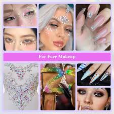 Amazon.com: Umillars 5 Boxes Colorful Nail gems and Rhinestones Kit