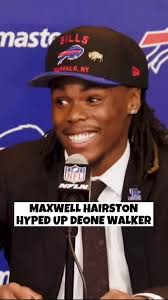 Maxwell Hairston spoke about bringing Deone Walker to the Bills… Buffalo  drafted him the next day 🔮, #bills #letsgobuffalo #billsmafia #billsfans  #billsfan #billsbunker #nfl #sports #football #buffalo