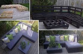 Badass Pallet Furniture Paint And Stack As Shown Buy Foam Squares From Craft Store Cover With Fabric Diy Patio Diy Patio Furniture Outdoor Decor