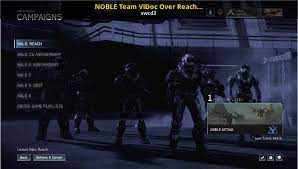 The master chief collection is now optimized for pc and looking better than ever at up to 4k uhd and at 60+ fps.* other setting options include customizable mouse and keyboard support, ultrawide support, fov customization, and more. Noble Team Vidoc Over Reach Campaign Screen Halo The Master Chief Collection Mods