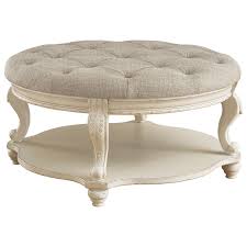 Furniture / coffee tables, ottomans. Signature Design By Ashley Realyn Cottage Round Ottoman Cocktail Table Royal Furniture Ottomans
