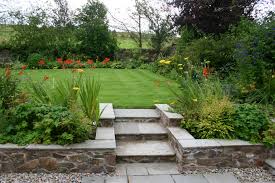 Indian Sandstone Garden Steps In A Scottish Borders Farmhouse Garden Goose Green Design Garden Steps Farmhouse Garden French Farmhouse