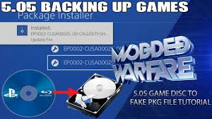 Backup Ps4 Disc Games To Hdd Pkg File 5 05 Jailbreak Youtube