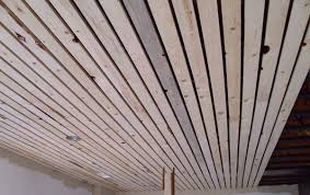 Ceiling Slats Wood Slat Ceiling Basement Ceiling Diy Basement