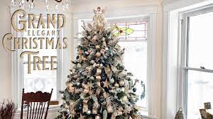 Xmas Tree Decoration Ideas Grand Elegant Christmas Tree Christmas Tree Decorating Christmas Tree Ribbon Idea With Bows Youtube