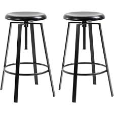 Topaurorehousse de chaise haute au top. Lot De 2 Tabourets De Bar Batilda Chaise Haute Bistrot Pour Cuisine Ou Comptoir Avec Assise Reglable En Hauteur En Metal Laque Noir 30278