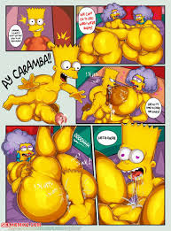 Homer Simpson with Patty and Selma-cartoon XXX
