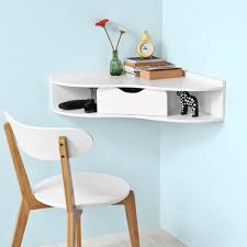 Wall Mounted Triangle Corner Table Home Office Desk Workstation Home Office Shelves Home Office Table Small Room Desk