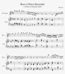 Unfortunately, shyren's song isn't the hint for the puzzle. Rest In Piece Harambe Sheet Music Composed By Kayiotte Quiet Water Undertale Piano 850x1100 Png Download Pngkit