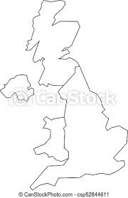 Satellite photo (as it is when you arrive on the page),; Map Of United Kingdom Countries England Wales Scotland And Northern Ireland Simple Flat Vector Outline Map Canstock