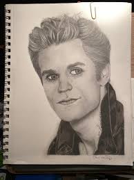 I recently drew 2 new face sketches of Ian Somerhalder & a sketch of Paul  Wesley for them to autograph when I meet them in a couple weeks, BUT I have  decided