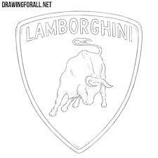 How To Draw The Lamborghini Logo Lamborghini Logo Logo Sketches Lamborghini