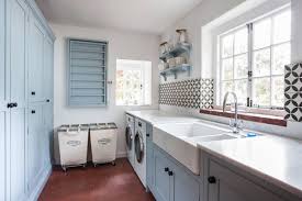 Teal, baby blue, navy blue, aquamarine…create a totally different look by changing the shades you use and the finishes of the hardware. Perfect Small Laundry Room Space Savvy And Stylish Designs