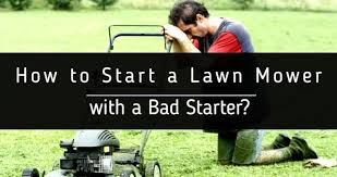 How to start a riding lawn mower with a screwdriver. How To Start A Lawn Mower With A Bad Starter Igra World