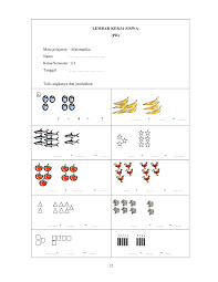 Lembar belajar penjumlahan, matematika anak paud (tk/sd). Pelajaran Matematika Untuk Anak Tk