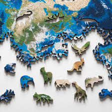 Unique Jigsaw Puzzle With No Beginning Or End Lets You Build Your Own Map World Map Puzzle Puzzle Crafts Make Your Own Map