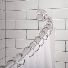 72 Adjustable Curved Fixed Shower Curtain Rod In 2020 Shower Curtain Rods Shower Rod Curtain Rods