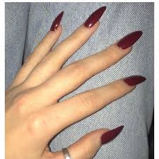 Dark Red Stiletto Nails Shiny Nails Designs Dark Red Nails Red Nails This dark black matte look will show off your innermost feeling of darkness and gloom for a totally emo vibe.