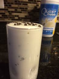 Vanilla Protein Milkshake 1 Scoop Quest Vanilla Protein Powder About 8 Ice Protein Powder Recipes Shakes Vanilla Protein Shake Recipes Vanilla Protein Shakes