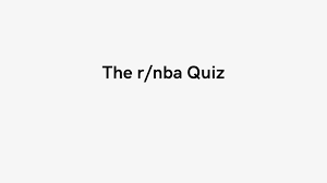 Learn more about quarter le. Oc Presenting The R Nba Trivia Quiz R Nba