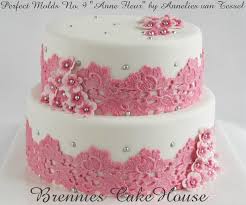 Birthday Cake Ideas For 33 Year Old Woman Pink Lace Birthday Cakes Tiered Cakes Birthday Cake Designs Birthday Cake