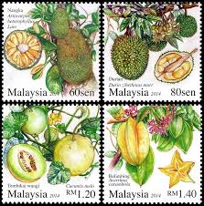 I personally love durian too, so i've compiled a list of the best durian orchards. Malaysia Malaysian Fruits July 17 2014 Nangka Artocarpus Heterophyllus Lam Durian Durio Zibethinus Murr Tembikai Wangi C Fruit Flora Flowers Flower Stamp