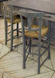 Living room, bedroom, dining room, patio and garden, kitchen Chaise Cantina Haute Assise Paillee Pour Table De H 90 Cm Provence Et Fils