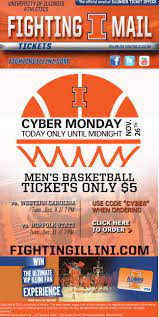 University Of Illinois Cyber Monday Ticket Promo Code Men S Basketball Tickets Only 5 Ticket Promo Basketball Tickets College Athletics