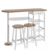 Create a comfortable and inviting environment with our selection of bar height tables and chairs. Ensemble Table Bar Tabourets Desserte Pour Petite Cuisine
