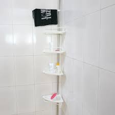 Cool tiered stainless steel shower basket. 1 Pcs Stainless Steel 4 Tier Telescopic Bathroom Corner Shelf Rack Shower Caddy Storage Bathroom Shelves Bath Accessory Bathroom Shelves Aliexpress