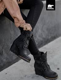Pin By Teresa Stadem On Style In 2020 Waterproof Leather Boots Wedge Boots Outfit Joan Of Arctic Wedge