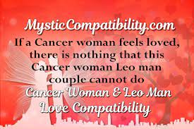 Cancer is a cardinal water sign whereas leo is a fixed fire sign, the cancer woman leo man compatibility gets a three hearts rating. Cancer Woman Leo Man Compatibility Mystic Compatibility