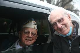 Mickey Morandini and todays parading Captain Rich Nagel before we stepped  off in todays Ocean City, NJ DOO DAH Parade. Mickey is always a gentleman  and ambassador for the Philadelphia Phillies and