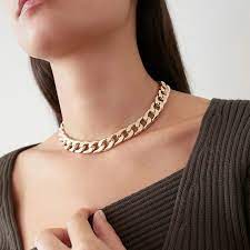 Pixie Market Gold Chain Choker Necklace Chunky Gold Chain Chains Necklace Chain Choker