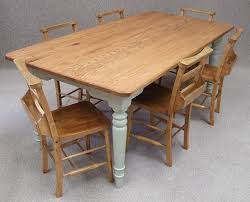 Browse a large selection of farmhouse kitchen and dining room tables, including wood, metal, plastic and glass dining table ideas in round, oval and rectangular designs. Oak Farmhouse Kitchen Table Six Vintage Chapel Chairs Shabby Chic Kitchen Farmhouse Kitchen Tables Farmhouse Kitchen Table Sets